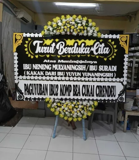 Papan Bunga Duka Panunggangan Timur